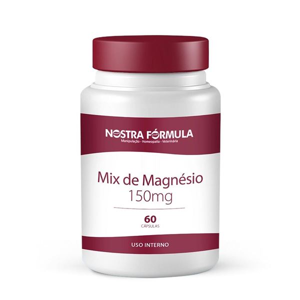 Mix de Magnésio 150mg 60 Cápsulas