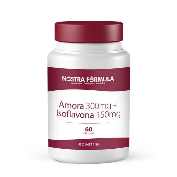 Amora 300mg + Isoflavona 150mg 60 Cápsulas