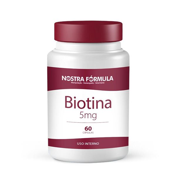 Biotina 5mg 60 Cápsulas