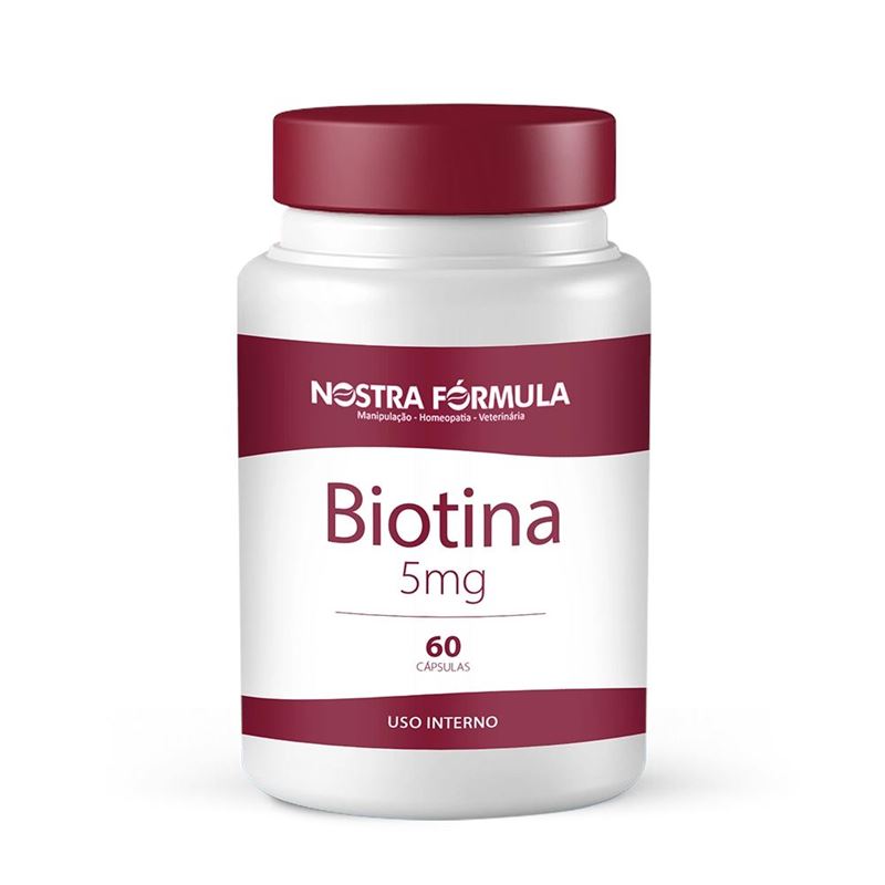 Biotina 5mg 60 Cápsulas